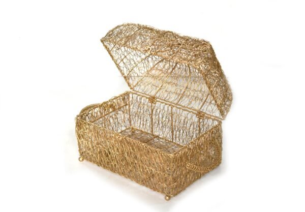 Metal Wire trunk Hamper Basket Gift Box House2home