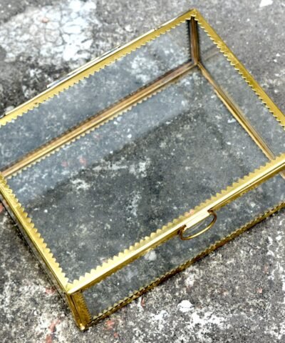 Brass Terrarium Glass Mirror Box Gift Box Chocolate Box House2home h2h