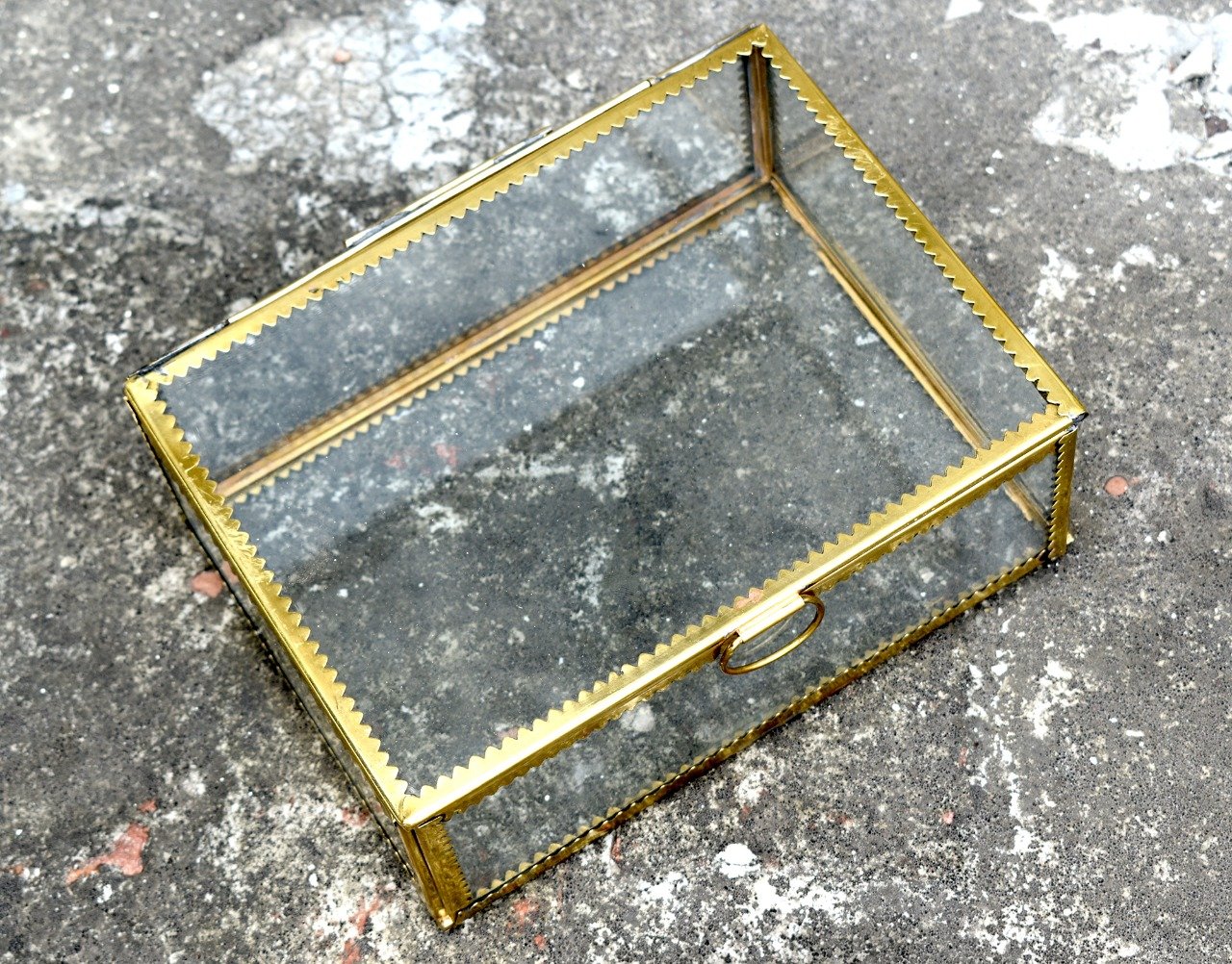 Brass Terrarium Glass Mirror Box Gift Box Chocolate Box House2home 15