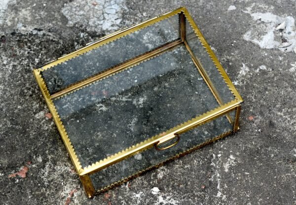 Brass Terrarium Glass Mirror Box Gift Box Chocolate Box House2home h2h