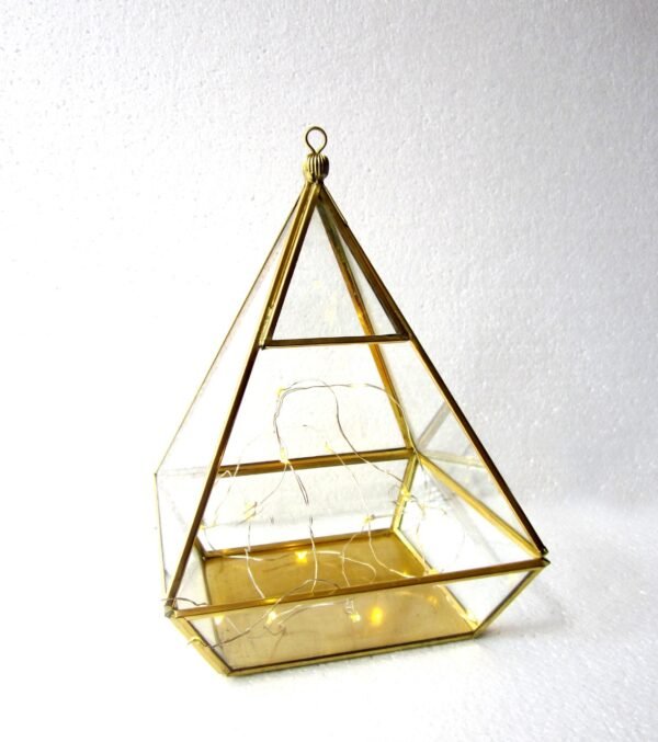 Glass Terrarium, Mirror Terrarium, Brass Terrarium, Planter, Candle Holder, House2home, h2h, Chocolate Packing, Gift