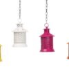 Hanging Lantern, Multi Colored Lantern, Candle Holder, tlight holder, shadow lamp, house2home, h2h
