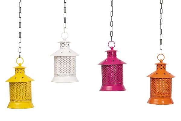 Hanging Lantern, Multi Colored Lantern, Candle Holder, tlight holder, shadow lamp, house2home, h2h
