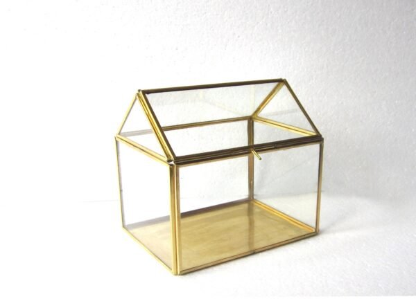 Glass Terrarium, Mirror Terrarium, Brass Terrarium, Planter, Candle Holder, House2home, h2h, Chocolate Packing, Gift