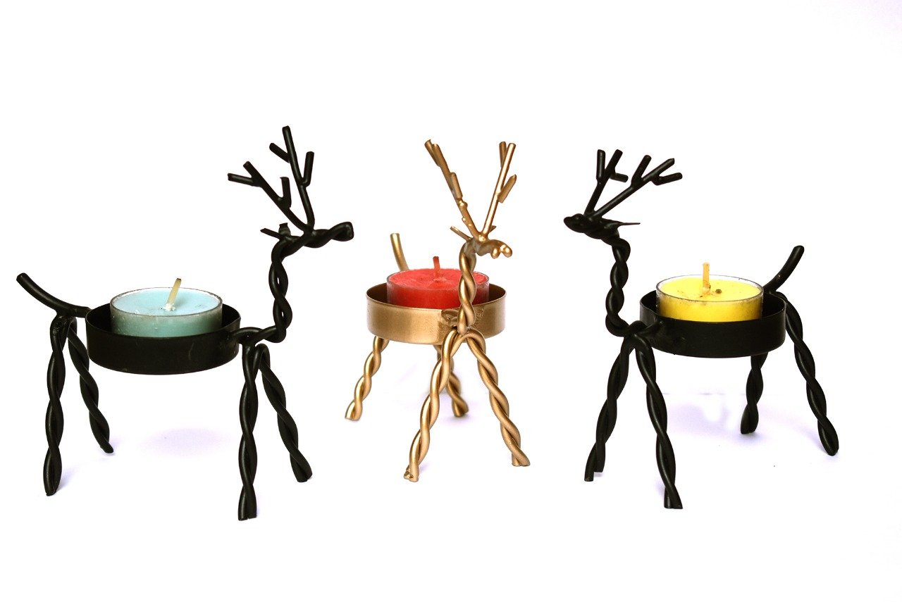 Rein Deer Candle Holder, Deer Tlight Holder, Deer Candle Holder, House2home, h2h, Modern Candle Holder, Table Decor, Gift, Return Gift, Christmas Decoration, Christmas Decoration