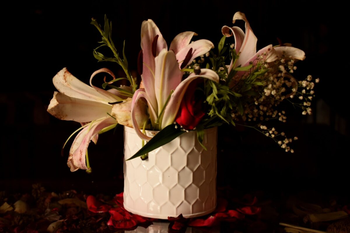 Decorative Planter, Pot, Dry Fruit Jar, Jar, Box, Flower Pot, Decorative, Indoor Planter, Home Decorative, Carved, Ceramic Coated, house2home, h2h, hamper basket, hamper box