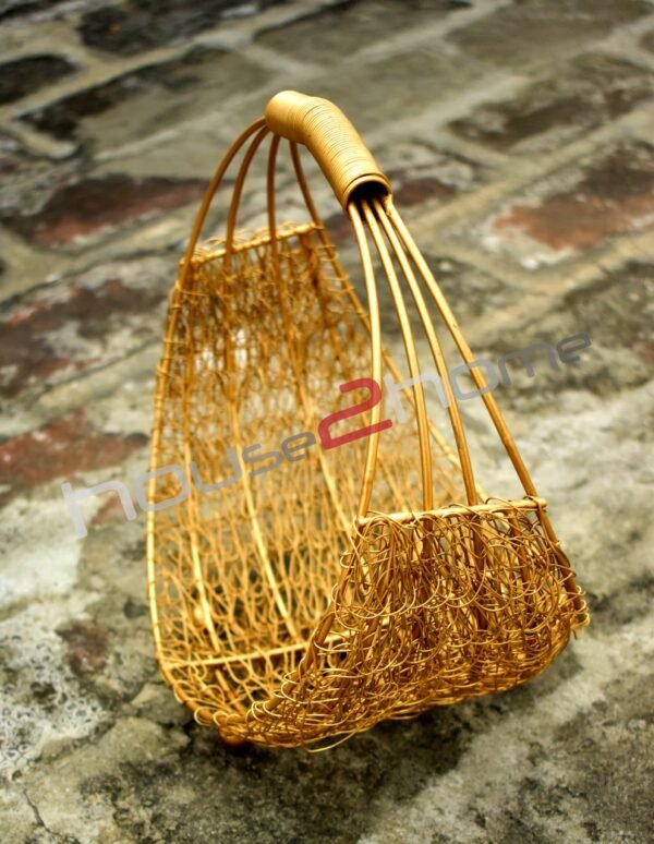 Ring Wire Mesh Basket, Hamper Basket, Gift Basket, Diwali Gift, Wedding Gift, House warming, gold, Wire mesh, House2home, h2h