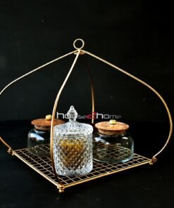 Hamper Basket, Fruit Platter, Golden, Gold, Chocolate Tray, Dry Fruit Tray, House2home, h2h, elegant platter, Wedding Gift, Return Gift, Decorative, House warming, Hamper Basket, gift pack, holiday pack, Folding, Dry Fruit Box, cake stand, platter, fruit stand, truso packing, decorative packing, net mesh hamper