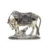 Kamdhenu Cow With Calf Idol-Antique Gold Finish - Image 6