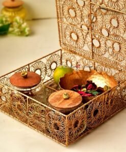 Hamper Box, Metal Wire Box, Wire Box, Gift Box, Golden, Wire Mesh, Hamper Basket, Return Gift, Gift Distribution, Diwali Gift, Wedding Pack, Truso Packing, House2home, house 2 home, h2h, Wire Box, Hamper Pack, Square Box, Wire Mesh Box, Square Wire, Diwali Gift, Diwali Hamper, moradabad, handicraft, hand made