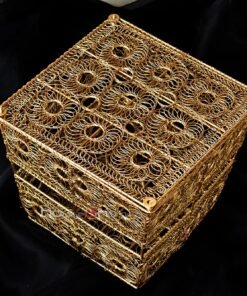 Hamper Box, Metal Wire Box, Wire Box, Gift Box, Golden, Wire Mesh, Hamper Basket, Return Gift, Gift Distribution, Diwali Gift, Wedding Pack, Truso Packing, House2home, house 2 home, h2h, Wire Box, Hamper Pack, Square Box, Wire Mesh Box, Square Wire, Diwali Gift, Diwali Hamper, moradabad, handicraft, hand made