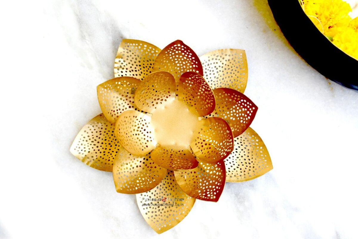 Shadow Candle Holder, Tlight Holder Set, Candle Holder Set, House2home, h2h, Modern Candle Holder, Modern Lantern, Shadow diya, Table Decor, Abstract, Tree Shadow Diya, Diwali Décor, Gift, Return Gift, Lotus Flower, Lotus Candle Holder, Lotus Shadow Diya, Home Decor, Diwali Gift, Diwali Decor, house2home, h2h, Gold Lotus