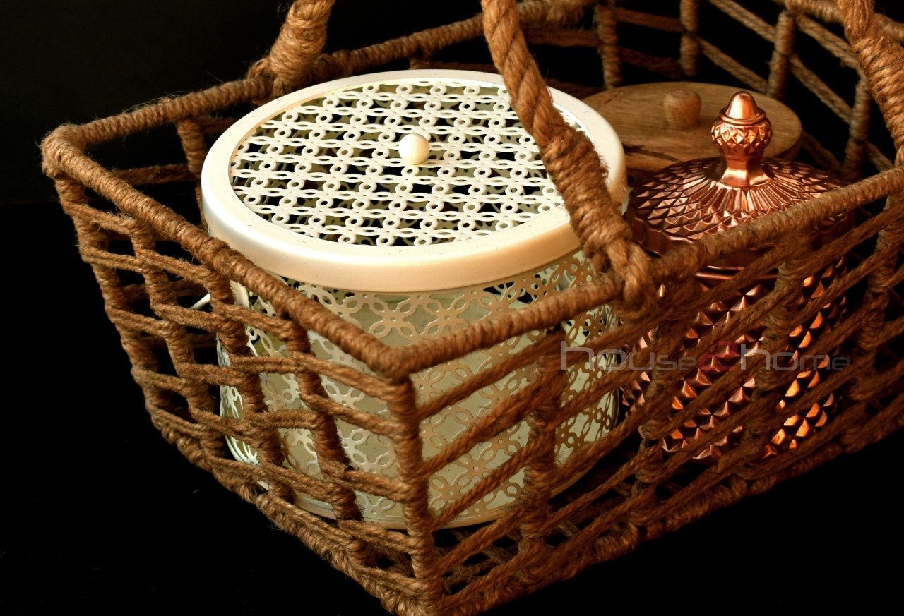 Oval Handle Cane Bamboo Basket for multipurpose Set of 3 baskets. Size 14  inch, 13 inch,12 inch – BhatiaCane.com