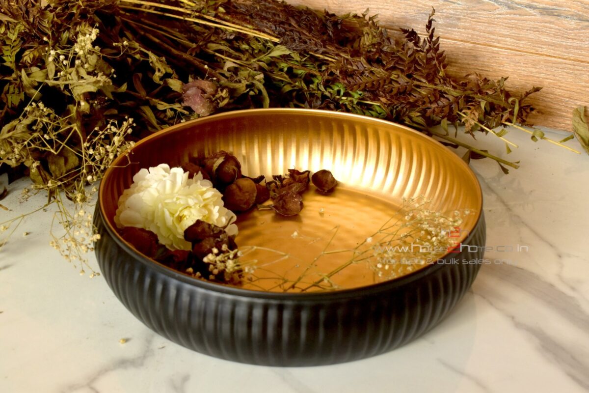 Urli, Lotus Urli, Petal Shaped Urli, Metal Urli, Hamper Basket, Gift Pack, Home Decor, Decorative, Party Decoration, Table Decor, house warming, house2home, h2h, flower decoration, lotus Urli, Hamper Pack, Gift Basket, Holiday Basket, parat, decor, decorative, flower decoration, home decor, diwali Decor, Return Gift, Diwali Gift, Ribbed Urli, Home Center Urli