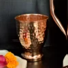 Traditional hammered copper drinkware, perfect for Diwali gift sets and Dhanteras collections.