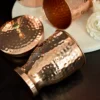 Traditional hammered copper drinkware, perfect for Diwali gift sets and Dhanteras collections.