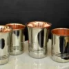 A polished metallic tumbler set ideal for adding a touch of traditional luxury to Diwali and Dhanteras gifts.