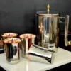 This refined stainless steel and copper set makes a prestigious corporate gift for high-value business associates.