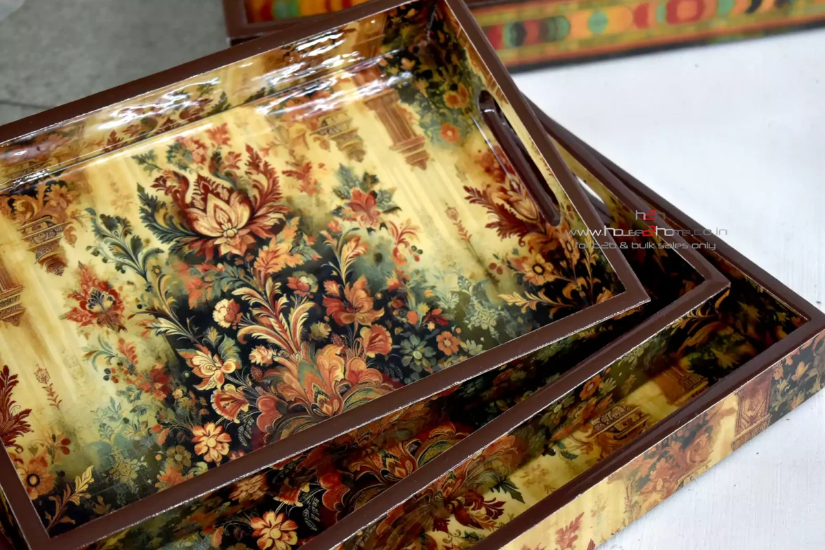 Here’s the list with the repeated keywords removed: Chocolate Packing, Coasters, Coated trays, Colored Wooden Trays, Cutlery Stand, Dining table, Diwali Gift, Drawer, dry fruit box, Dry Fruit Packing, Eco friendly, epoxy, Epoxy Coated, food safe, Gift box, h2h, Hamper Basket, Hamper Pack, Hamper Packing, Holiday Basket, home decor, House 2 home, house warming, House2home, Jar Set, MDF Cutlery Stand, MDF Drawer, MDF Meena Trays, MDF Printed Trays, MDF tray Manufacturers, MDF Tray Sets, MDF Trays, Meena Coated Trays, Meena Trays, Napkin Holder, Packing, Party, Platter, Printed boxes, Printed Tray, Printed Tray Sets, printed trays, Raisin, Return Gift, Serving Platter, serving tray, set, snack platter, Snack Serving Stand, Square hamper Basket, tissue Holder, tray, Tray Sets, trousseau packing, water proof tray, water repellant, water Repellent finish, Wedding Gift, wood, wooden, wooden cake stand, Wooden Platter, Wooden Tray Set, Seasonal Gift, MDF Tray Manufacturer, Best Price & Quality, Custom serving trays, Decorative epoxy trays, Designer MDF trays, Handmade epoxy trays, Luxury serving trays, Personalized gift trays, Resin-coated serving trays, Tray sets for gifting, Artistic printed trays, Stylish kitchen trays, Unique printed trays, Epoxy resin trays, Premium serving trays, Trendy gift trays, Elegant epoxy-coated trays, Printed resin trays, Fancy serving trays, Customized MDF trays, Elegant MDF gift trays, Printed decorative trays, Artistic epoxy giftware, Gifting trays for special occasions, Return Gifts, Trays, Serving Trays.