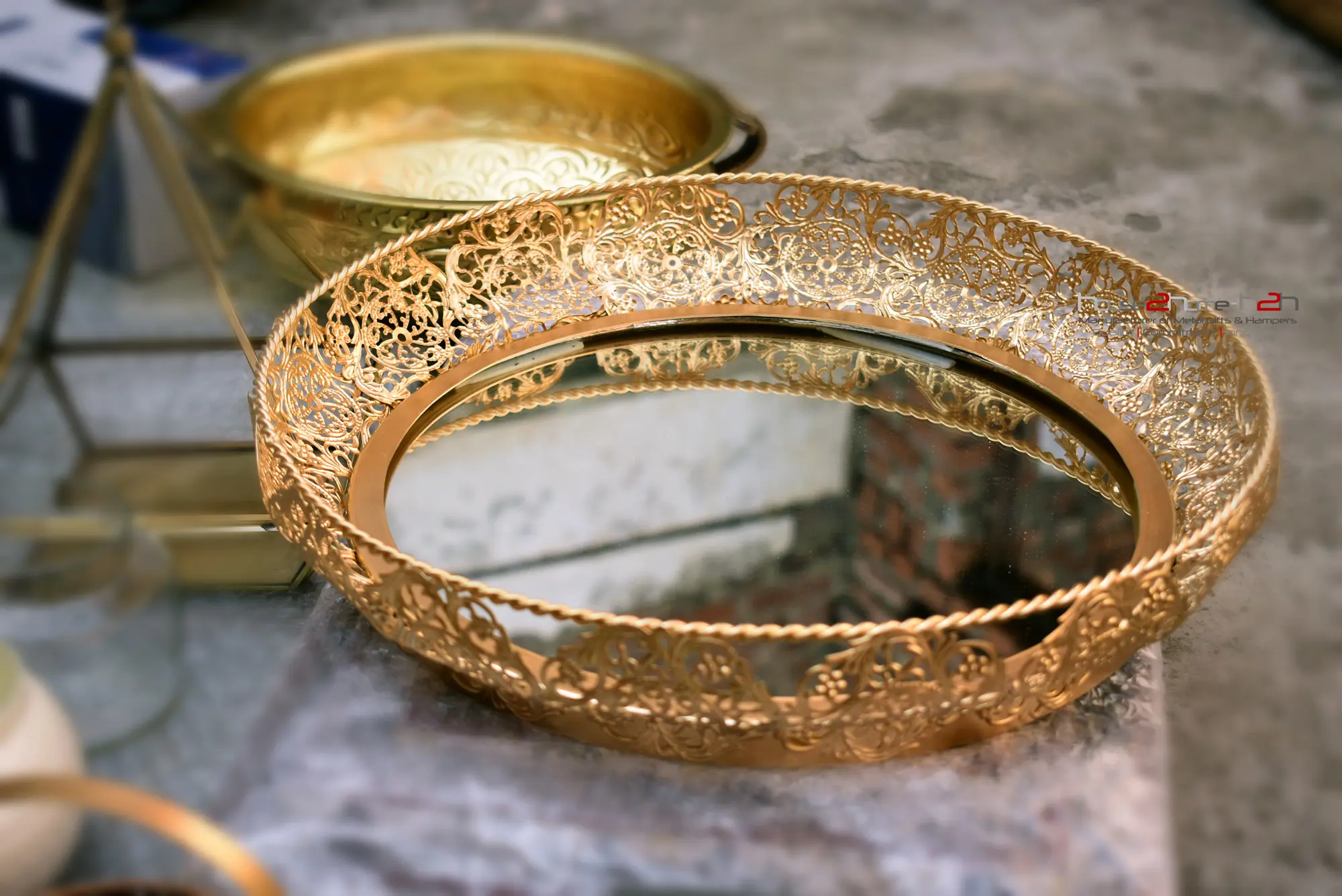 Palladium Mirror Tray Round- 14 inch Gold 9 Anniversary Hamper, Anniversary Hampers, Antique Golden Basket, Brass Tray, Cake Tray, Center Table Decor, Chocolate Packing, Chocolates, Christmas Gifting Decoration, Christmas Gifts, Corporate Gift, Corporate Gifts, Corporate Gifts Golden, Decor Tray, Decorative Glass Tray, Decorative Tray, Designer Golden Basket, Diwali Gifting, Dry Fruit Hamper, Dry Fruit Packing, Dry Fruit Tray, Elegant Tray, Fruit Platter, Fruit Stand, Gold Finish Gifts, Gold Finish Anniversary Gifts, Gold Finish Basket, Gold Finish Basket for Pooja, Gold Finish Basket for Wedding, Gold Finish Basket with Handle, Gold Finish Decorative Basket, Gold Finish Decorative Gifts, Gold Finish Diwali Gifts, Gold Finish Dry Fruit Basket, Gold Finish Fruit Basket, Gold Finish Gift Basket, Gold Finish Gift Items, Gold Finish Gift Set, Gold Finish Gifts, Gold Finish Gifts for Festivals, Gold Finish Gifts for Guests, Gold Finish Gifts for Pooja, Gold Finish Return Gifts, Gold Finish Wedding Gifts, Gift Basket, Gift Tray, Gift Tray Manufacturer, Gifting, Gifting Ideas, Gifting Tray, Glass Tray, Glass Tray Manufacturer, Gold Hamper Tray, Gold Metal Tray, Gold Tray, H2H, Hamper Basket, Hamper Pack, Hamper Tray, Hamper Tray Manufacturer, Handcrafted Golden Basket, Handicraft Exporter, Handmade Trays, Holiday Hamper, Home Decor, Home Decorations, Home Decorative, Home Decorative Trays, House 2 Home, Housewarming Gifts, House2Home, Housewarming Golden Gifts, Lohri Hamper, Metal Hamper Manufacturer, Metal Handicraft Manufacturer, Metal Handicrafts Manufacturer, Metal Manufacturing, Metal Tray, Metal Tray Manufacturer, Metal Trays for Hamper and Gifting, Mirror Tray, Moradabad, Packing, Packing Hampers, Personalized Gold Finish Gifts, Platter, Premium Gold Finish Gifts, Rakhi Hamper, Return Gift, Round Metal Tray with Glass Bottom, Round Tray with Glass, Seasonal Gift, Seasonal Gifts, Serving Tray, Shagun Tray, Gold Decorative Trays, Gold Gifts, Gold Hamper Tray, Gold Metal Tray, Gold Tray, Gold Trays, Goldware, Single Tier Cake Stand, Snack Serving Stand, Square Hamper Basket, Stylish Glass Tray, Stylish Gold Glass Tray, Traditional Gold Basket, Tray, Tray Manufacturer, Tray with Glass Bottom, Trousseau Packing, Valentine Gift, Wall Mirror, Wall Mirrors, Wall Decorative, Wall Hanging Mirror, Gold Finish Wall Decor, Decorative Wall Mirror, Mirror for Gifting, Wall Decor Gift, Luxury Wall Mirror, Wall Mounted Decorative Mirror, Utility Gift, Utility Gifting, Utility Hampers, Useful Gifting Items, Practical Gift Ideas, Functional Gifts, Utility Gift Set, Hamper Basket, Mirror Tray, Glass tray, Decorative TRay, Gift Tray, wall mirror, utility gifting, Golden Hamper, Diwali Decorative Wall Mirror, Ocassional Gift, wall hanging