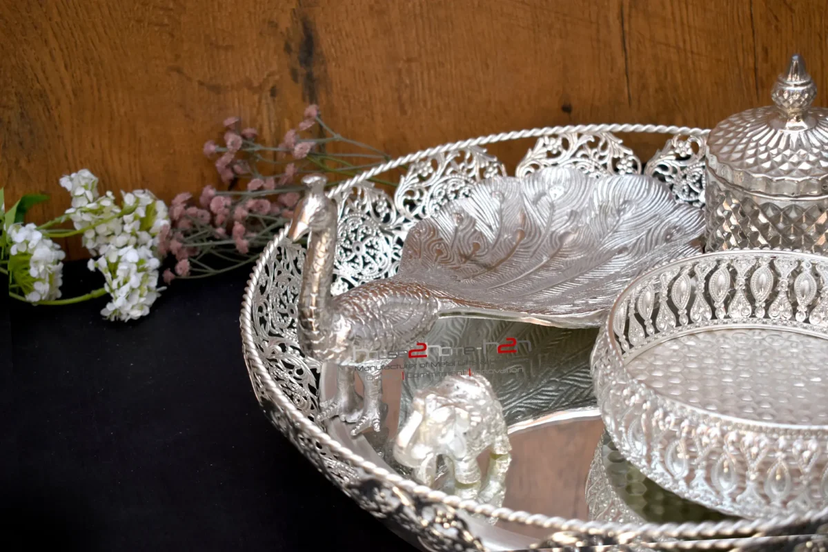 Elegant Decorative Platter, Handcrafted Decorative Platter, Artistic Platter, Designer Platter, Luxury Platter, Centerpiece Platter, Decorative Serving Platter, Ornate Platter, Unique Decorative Platter, Vintage Decorative Platter, Custom Decorative Platter, Festive Platter, Exquisite Platter, Marble Decorative Platter, Themed Platter, Decorative Tray, Decorative Tableware, Stylish Platter, Sophisticated Platter, Decorative Display Platter, German Silver Decorative Platter, German Silver Serving Tray, German Silver Gifting Platter, Silver Coated Decorative Platter, Silver Plated Hamper Tray, German Silver Gift Tray, German Silver Ornate Platter, Silver Finish Decorative Platter, Handcrafted Silver Plated Platter, Silver Look Decorative Tray, German Silver Home Decor Platter, German Silver Return Gift Tray, Silver Plated Decorative Tableware, German Silver Wedding Tray, Peacock Design Platter, Handcrafted Peacock Platter, Artistic Peacock Platter, Luxury Peacock Platter, Centerpiece Peacock Platter, Ornate Peacock Platter, Unique Peacock Platter, Metal Peacock Platter, Decorative Peacock Tray, Stylish Peacock Platter, Sophisticated Peacock Platter, Peacock Serving Tray, Peacock Gift Platter, Wedding Peacock Platter, Diwali Peacock Platter, Peacock Hamper Tray, High-End Peacock Platter, Designer Peacock Platter, Peacock Motif Platter, Ethnic Peacock Platter, German Silver Peacock Platter, German Silver Peacock Tray, Silver Coated Peacock Tray, Metal Peacock Hamper, Peacock Decorative Tray, Traditional Peacock Platter, Small Elephant Figurine, Elephant Gift for Hampers, German Silver Elephant, Decorative Elephant Gift, Miniature Elephant Statue, Elephant Filler for Gift Basket, Lucky Elephant Gift, Elephant Return Gift, Elephant Table Decor, Handcrafted Elephant Showpiece, Silver Finish Elephant, Artistic Elephant Miniature, Elephant Favor, Elephant Centerpiece, Small Elephant for Diwali Hamper, Ethnic Elephant Gift, Cute Elephant Gift Item, Hamper Filler Elephant, Elephant for Wedding Hamper, Decorative Elephant Keepsake, Traditional Elephant Figurine, Festive Elephant Gift, Elephant Idol for Gifting, Hamper Decoration Elephant, Ornamental Elephant Gift, Mini Elephant Decorative, Elephant Talisman Gift, Metal Elephant Memento, Peacock and Elephant Combo Gift, Elephant Statue for Tray, Lucky Charm Elephant Unique Wedding Gifts, Personalized Wedding Gifts, Best Wedding Gifts, Luxury Wedding Gifts, Custom Wedding Gifts, Wedding Gift Ideas, Handcrafted Wedding Gifts, Elegant Wedding Gifts, Traditional Wedding Gifts, Affordable Wedding Gifts, High-End Wedding Gifts, Wedding Gifts for Couple, Indian Wedding Gifts, Wedding Gift Set, Diwali Gifts, Unique Diwali Gifts, Personalized Diwali Gifts, Best Diwali Gifts, Luxury Diwali Gifts, Custom Diwali Gifts, Diwali Gift Ideas, Handcrafted Diwali Gifts, Elegant Diwali Gifts, Traditional Diwali Gifts, Affordable Diwali Gifts, High-End Diwali Gifts, German Silver Diwali Gifts, German Silver Festive Gifts, Silver Finish Diwali Tray, Silver Plated Diwali Hamper