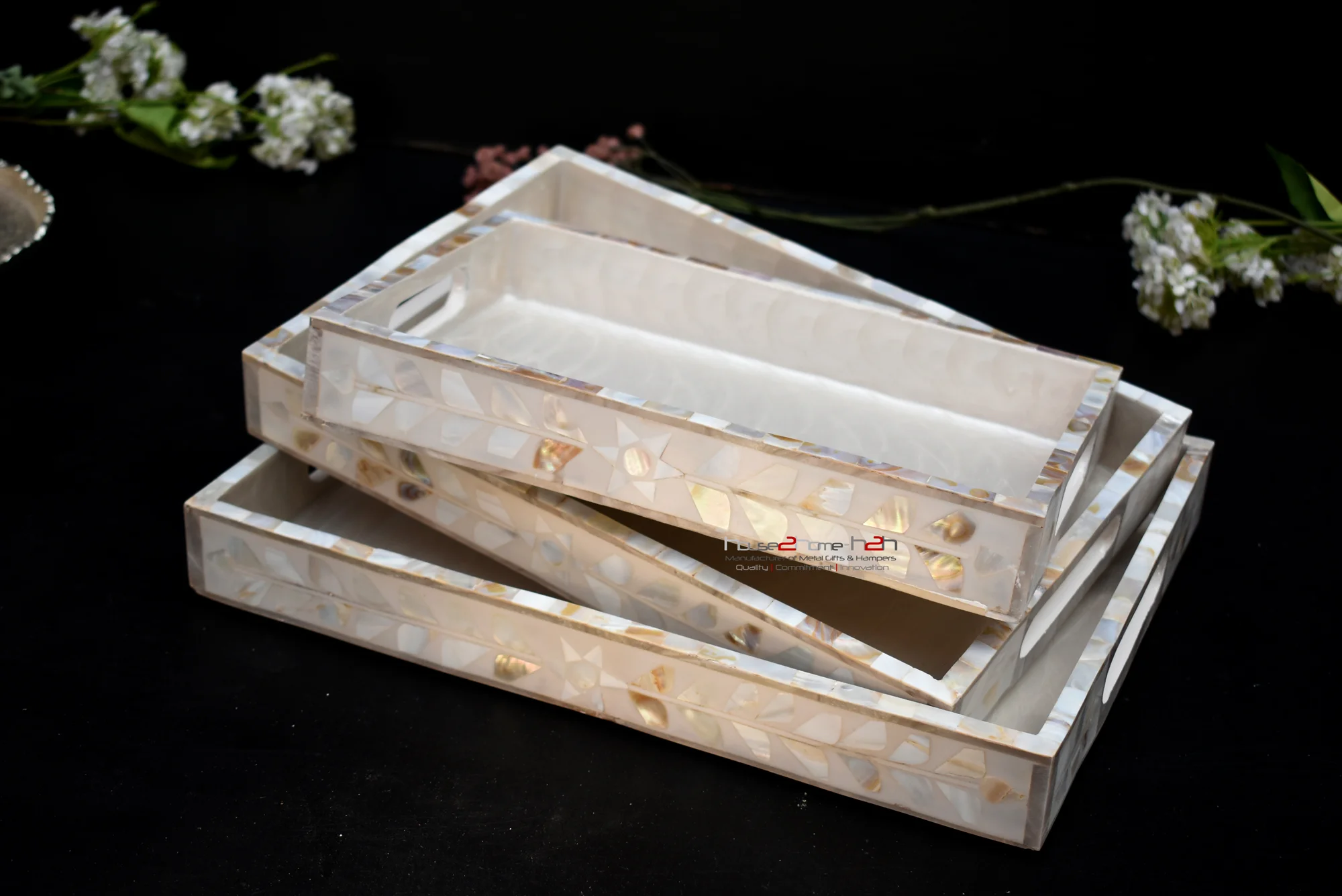 Mother of Pearl Chocolate Packing Trays, MOP Coasters, Coated trays, MOP Tray Set, MOP Cutlery Stand, MOP Dining table decor, Mother of Pearl Diwali Gift, MOP Drawer, MOP dry fruit box, Dry Fruit Packing Trays & Hamper, Eco friendly, Sea Shell trays, Shell Tray Sets, Mother of Pearl Serving trays, Mother of Pearl Gift box, h2h, Mother of Pearl Hamper Tray, Mother of Pearl Hamper Pack, Mother of Pearl Hamper Packing Tray Sets, Mother of Pearl Manufacturer & Wholesaler in Moradabad, MOP Holiday Hamper, Mother of Pearl home decorative Trays, House 2 home, house warming, House2home, House2home, Manufacturer, Mother of Pearl Cutlery Stand, Mother of Pearl MOP Drawer set, MDF Trays Manufacturing industry, Sea Shell Trays, Shell Trays, Mother of Pearl tray Manufacturers, MOP Tray Sets, MOP Mother of Pearl Shell Trays, Mother of Pearl Meena Coated Trays, Silver Shell Trays, Mother of Pearl Crafts Manufacturer in Moradabad, MOP Trays whole sellers in Moradabad, MOP Hamper Trays Manufacturer, Epoxy Coated Trays manufacturers in India, modern MOP hamper trays, Mother of Pearl platter, Moradabad handicraft exporters, Moradabad MDF exporter, Moradabad Mother of Pearl Sets Manufacturer, Moradabad Mother of Pearl crafts, MOP Trays & gifts Manufacture & Whole seller, Mother of Pearl Hamper Trays Manufacturer in Moradabad, Mother of Pearl Trays for Home Decor, MOP Napkin Holder, MOP Packaging Trays, Party Gifts, Mother of Pearl Platter, Mother of Pearl, MOP Gift boxes, MOP Tray, Shell Tray Sets, MOP trays, Raisin Trays Sets, Return Gift, Serving Platter, serving tray, set, snack platter, Snack Serving Stand, Square hamper Basket, Mother of Pearl tissue Holder, Tray Sets, trousseau packing, water proof tray, water repellant, water Repellent finish, Wedding Gift, wood, wooden, Wooden art ware Moradabad, wooden cake stand, Wooden gift manufacturers in Moradabad, Wooden Handicraft Manufacturer, MOP Handicrafts, Wooden Manufacturers Moradabad, MOP Platter, Wooden tray, Mother of Pearl Square Tray Set