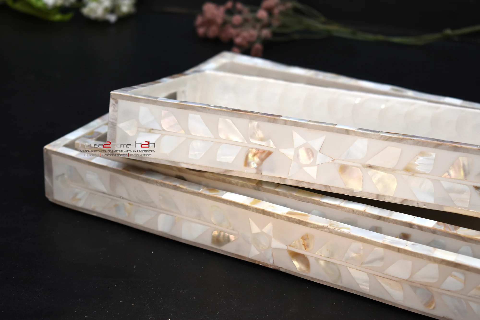 Mother of Pearl Chocolate Packing Trays, MOP Coasters, Coated trays, MOP Tray Set, MOP Cutlery Stand, MOP Dining table decor, Mother of Pearl Diwali Gift, MOP Drawer, MOP dry fruit box, Dry Fruit Packing Trays & Hamper, Eco friendly, Sea Shell trays, Shell Tray Sets, Mother of Pearl Serving trays, Mother of Pearl Gift box, h2h, Mother of Pearl Hamper Tray, Mother of Pearl Hamper Pack, Mother of Pearl Hamper Packing Tray Sets, Mother of Pearl Manufacturer & Wholesaler in Moradabad, MOP Holiday Hamper, Mother of Pearl home decorative Trays, House 2 home, house warming, House2home, House2home, Manufacturer, Mother of Pearl Cutlery Stand, Mother of Pearl MOP Drawer set, MDF Trays Manufacturing industry, Sea Shell Trays, Shell Trays, Mother of Pearl tray Manufacturers, MOP Tray Sets, MOP Mother of Pearl Shell Trays, Mother of Pearl Meena Coated Trays, Silver Shell Trays, Mother of Pearl Crafts Manufacturer in Moradabad, MOP Trays whole sellers in Moradabad, MOP Hamper Trays Manufacturer, Epoxy Coated Trays manufacturers in India, modern MOP hamper trays, Mother of Pearl platter, Moradabad handicraft exporters, Moradabad MDF exporter, Moradabad Mother of Pearl Sets Manufacturer, Moradabad Mother of Pearl crafts, MOP Trays & gifts Manufacture & Whole seller, Mother of Pearl Hamper Trays Manufacturer in Moradabad, Mother of Pearl Trays for Home Decor, MOP Napkin Holder, MOP Packaging Trays, Party Gifts, Mother of Pearl Platter, Mother of Pearl, MOP Gift boxes, MOP Tray, Shell Tray Sets, MOP trays, Raisin Trays Sets, Return Gift, Serving Platter, serving tray, set, snack platter, Snack Serving Stand, Square hamper Basket, Mother of Pearl tissue Holder, Tray Sets, trousseau packing, water proof tray, water repellant, water Repellent finish, Wedding Gift, wood, wooden, Wooden art ware Moradabad, wooden cake stand, Wooden gift manufacturers in Moradabad, Wooden Handicraft Manufacturer, MOP Handicrafts, Wooden Manufacturers Moradabad, MOP Platter, Wooden tray, Mother of Pearl Square Tray Set