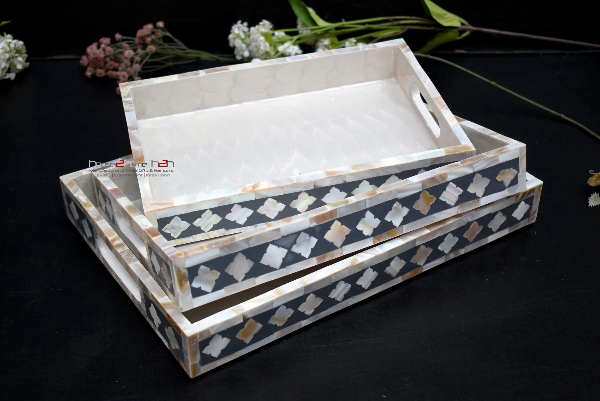 Mother of Pearl Chocolate Packing Trays, MOP Coasters, Coated trays, MOP Tray Set, MOP Cutlery Stand, MOP Dining table decor, Mother of Pearl Diwali Gift, MOP Drawer, MOP dry fruit box, Dry Fruit Packing Trays & Hamper, Eco friendly, Sea Shell trays, Shell Tray Sets, Mother of Pearl Serving trays, Mother of Pearl Gift box, h2h, Mother of Pearl Hamper Tray, Mother of Pearl Hamper Pack, Mother of Pearl Hamper Packing Tray Sets, Mother of Pearl Manufacturer & Wholesaler in Moradabad, MOP Holiday Hamper, Mother of Pearl home decorative Trays, House 2 home, house warming, House2home, House2home, Manufacturer, Mother of Pearl Cutlery Stand, Mother of Pearl MOP Drawer set, MDF Trays Manufacturing industry, Sea Shell Trays, Shell Trays, Mother of Pearl tray Manufacturers, MOP Tray Sets, MOP Mother of Pearl Shell Trays, Mother of Pearl Meena Coated Trays, Silver Shell Trays, Mother of Pearl Crafts Manufacturer in Moradabad, MOP Trays whole sellers in Moradabad, MOP Hamper Trays Manufacturer, Epoxy Coated Trays manufacturers in India, modern MOP hamper trays, Mother of Pearl platter, Moradabad handicraft exporters, Moradabad MDF exporter, Moradabad Mother of Pearl Sets Manufacturer, Moradabad Mother of Pearl crafts, MOP Trays & gifts Manufacture & Whole seller, Mother of Pearl Hamper Trays Manufacturer in Moradabad, Mother of Pearl Trays for Home Decor, MOP Napkin Holder, MOP Packaging Trays, Party Gifts, Mother of Pearl Platter, Mother of Pearl, MOP Gift boxes, MOP Tray, Shell Tray Sets, MOP trays, Raisin Trays Sets, Return Gift, Serving Platter, serving tray, set, snack platter, Snack Serving Stand, Square hamper Basket, Mother of Pearl tissue Holder, Tray Sets, trousseau packing, water proof tray, water repellant, water Repellent finish, Wedding Gift, wood, wooden, Wooden art ware Moradabad, wooden cake stand, Wooden gift manufacturers in Moradabad, Wooden Handicraft Manufacturer, MOP Handicrafts, Wooden Manufacturers Moradabad, MOP Platter, Wooden tray, Mother of Pearl Square Tray Set