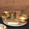 Thalika Hamper Base / Round Hamper Platter with raised border & bottom - 12, 15 inch 16 Thalika Hamper Base / Round Hamper Platter with raised border & bottom - 12, 15 inch