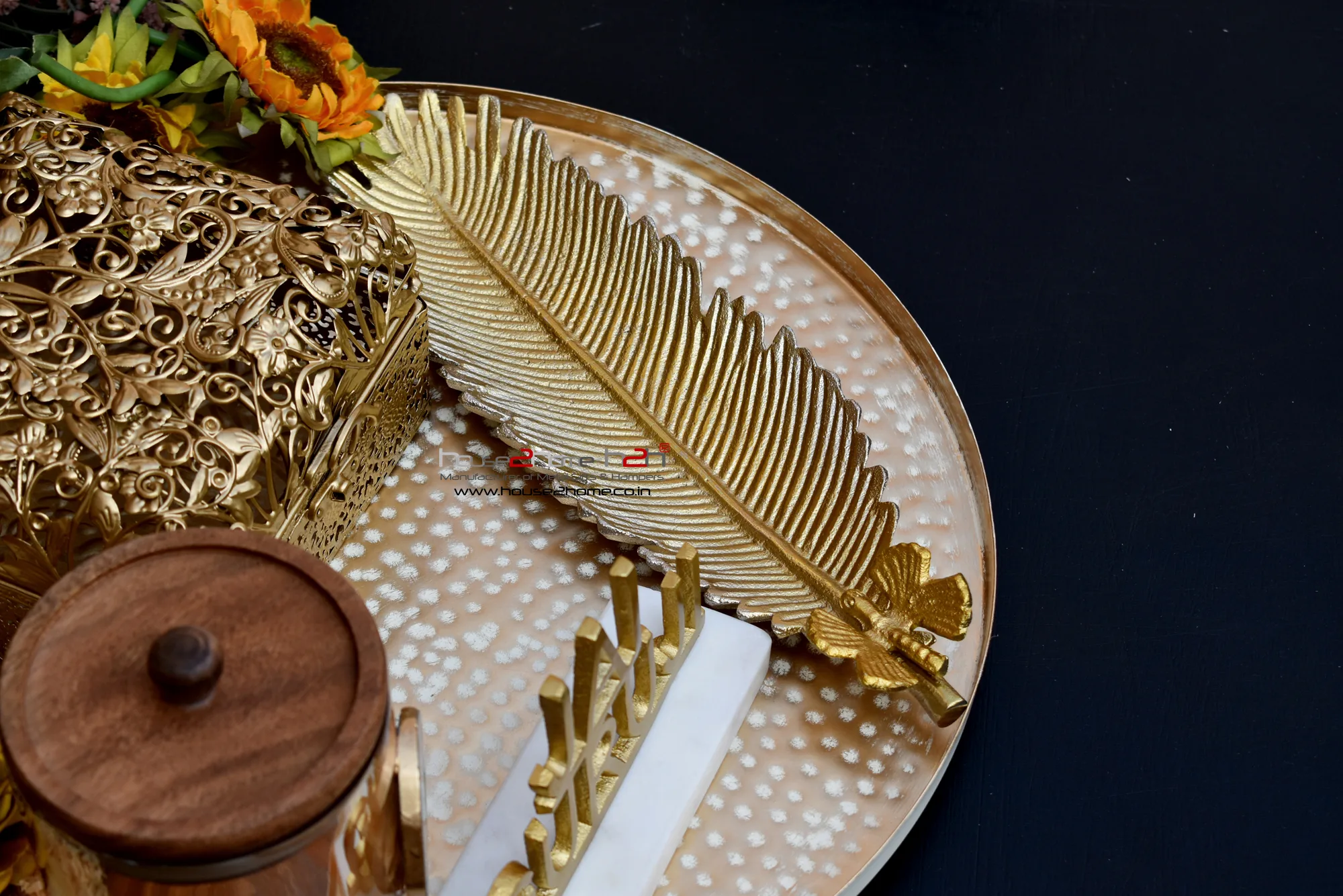 Thalika Hamper Base / Round Hamper Platter with raised border & bottom - 12, 15 inch 12 Thalika Hamper Base / Round Hamper Platter with raised border & bottom - 12, 15 inch - Image 10