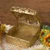 Palladium Hamper Gift Box with lid 8.5 inch Matte gold 8 Palladium Hamper Gift Box with lid 8.5 inch Matte gold
