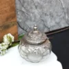 Maharani Keepsake Glass Jar with Metal Lid 5×5 inches Silver / Gold 19 Maharani Keepsake Glass Jar with Metal Lid 5×5 inches Silver / Gold