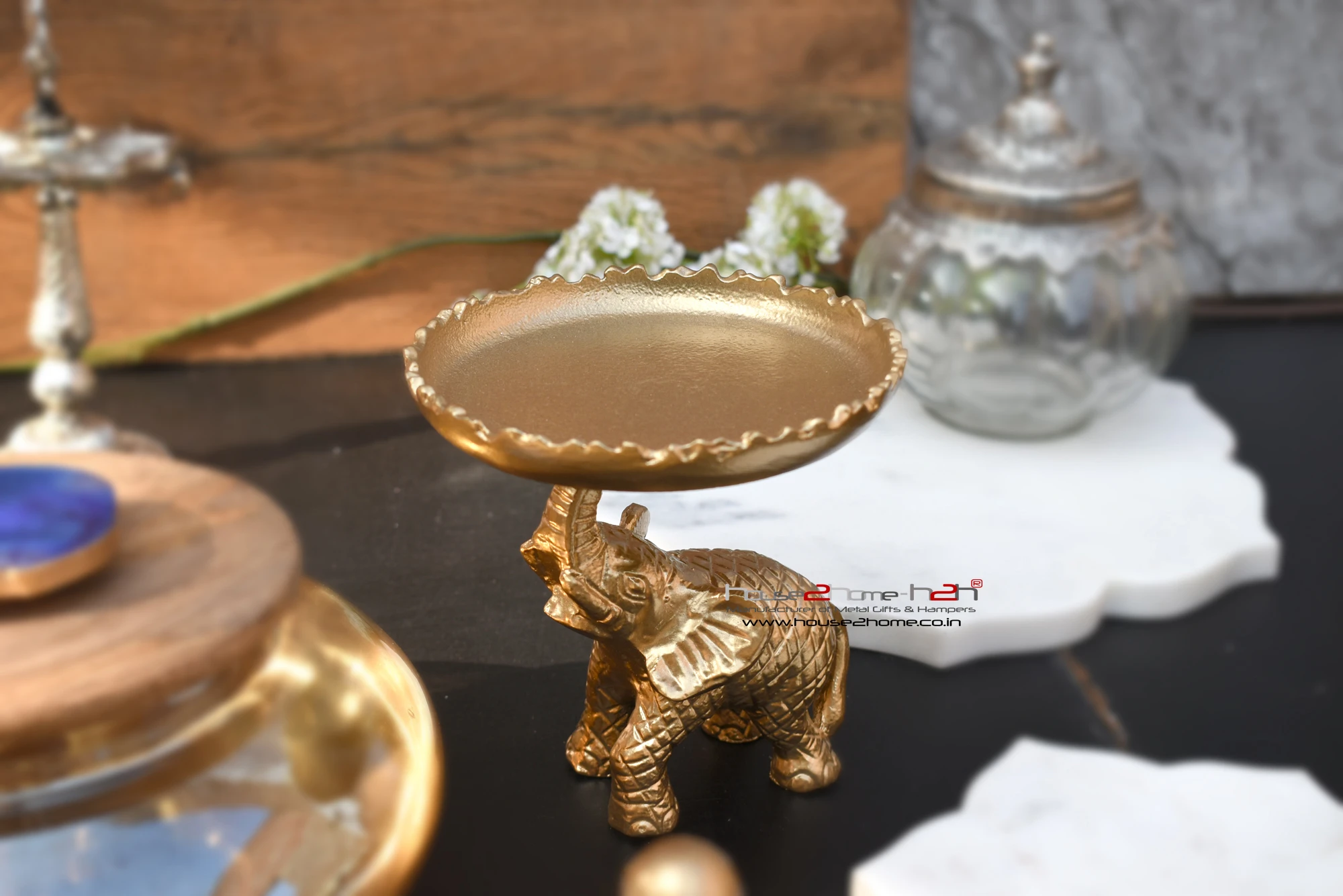 The Majestic Elephant Platter – Décor, Gifting, Hampers 5x4.5 inch 6 The Majestic Elephant Platter – Décor, Gifting, Hampers 5x4.5 inch - Image 4
