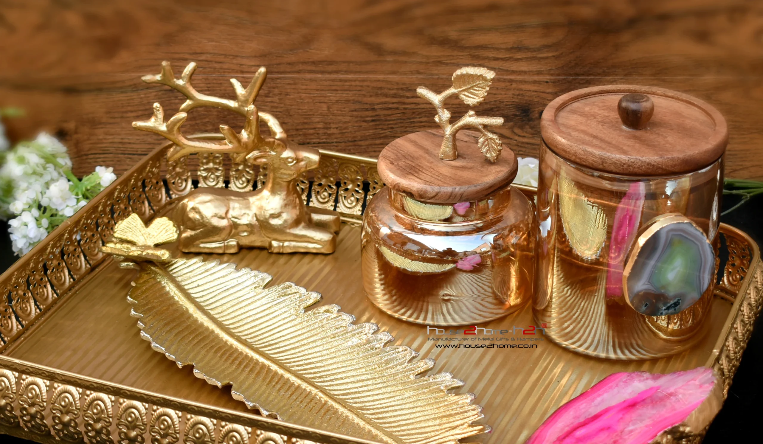 Aurelia Deer Bowl Decor / Gifts 6x4 inch - Gold - Image 5