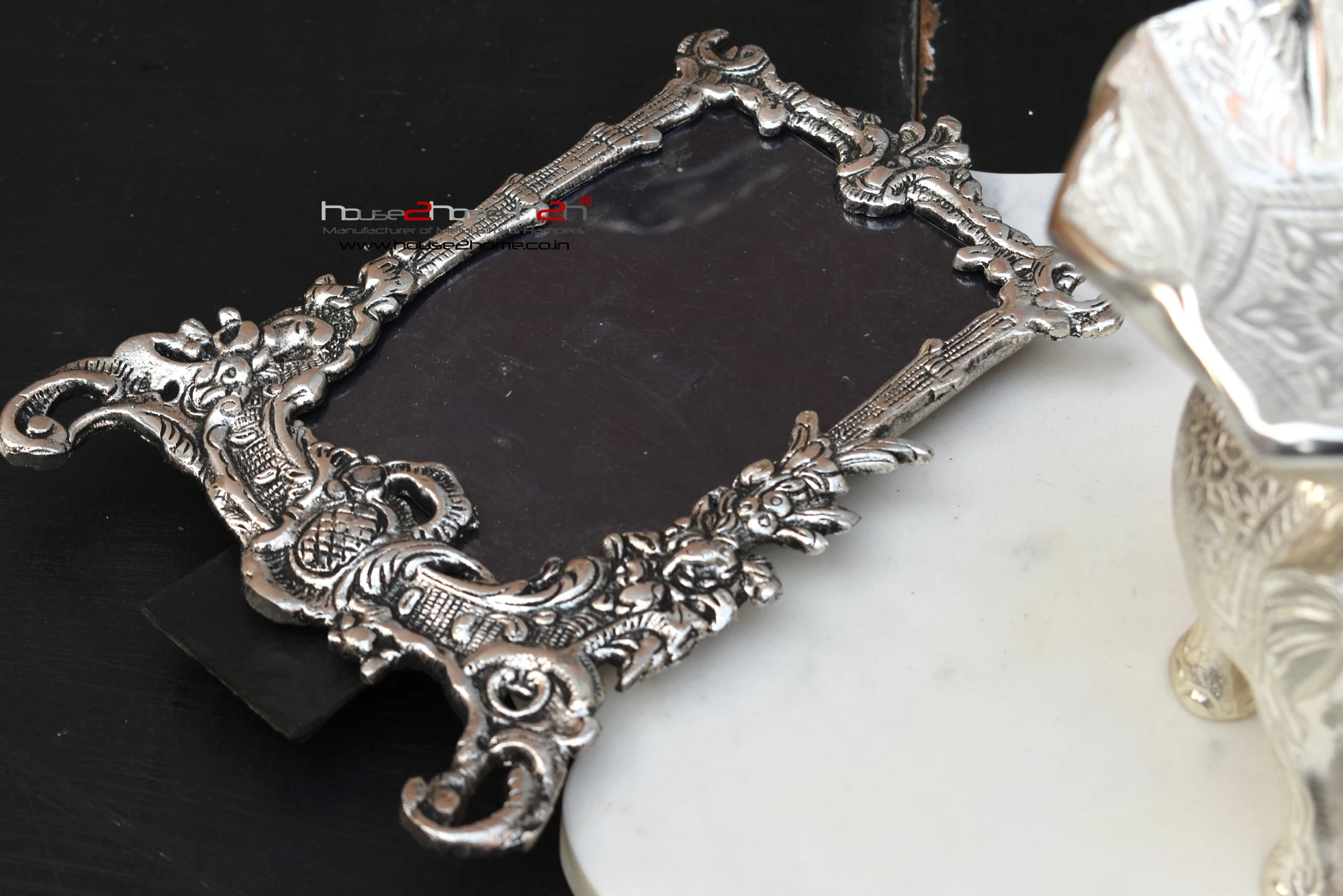 Elegance Photo Frame Antique Silver Coated - 6x4 inch 4 Elegance Photo Frame Antique Silver Coated - 6x4 inch - Image 2