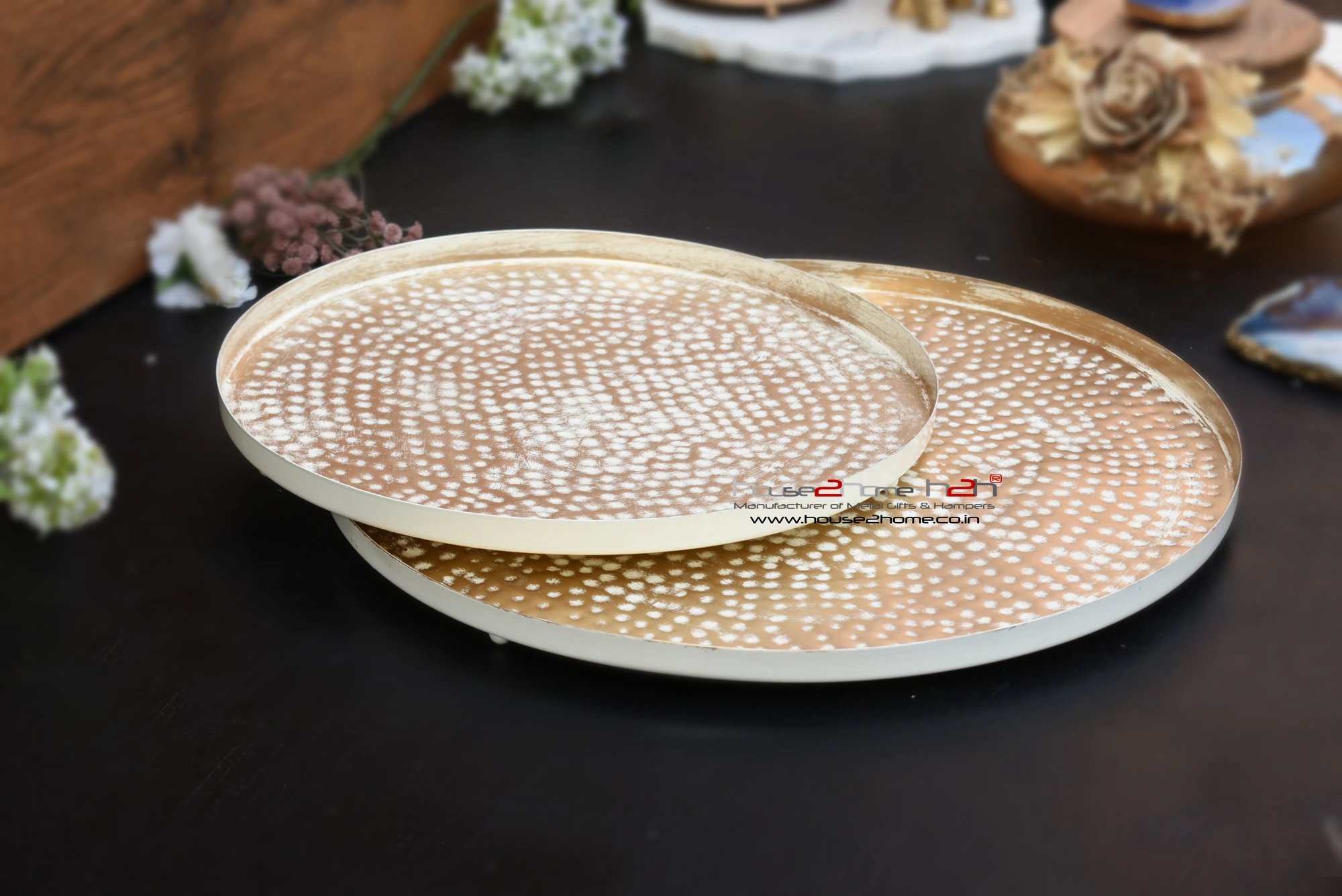 Thalika Hamper Base / Round Hamper Platter with raised border & bottom - 12, 15 inch 8 Thalika Hamper Base / Round Hamper Platter with raised border & bottom - 12, 15 inch - Image 6