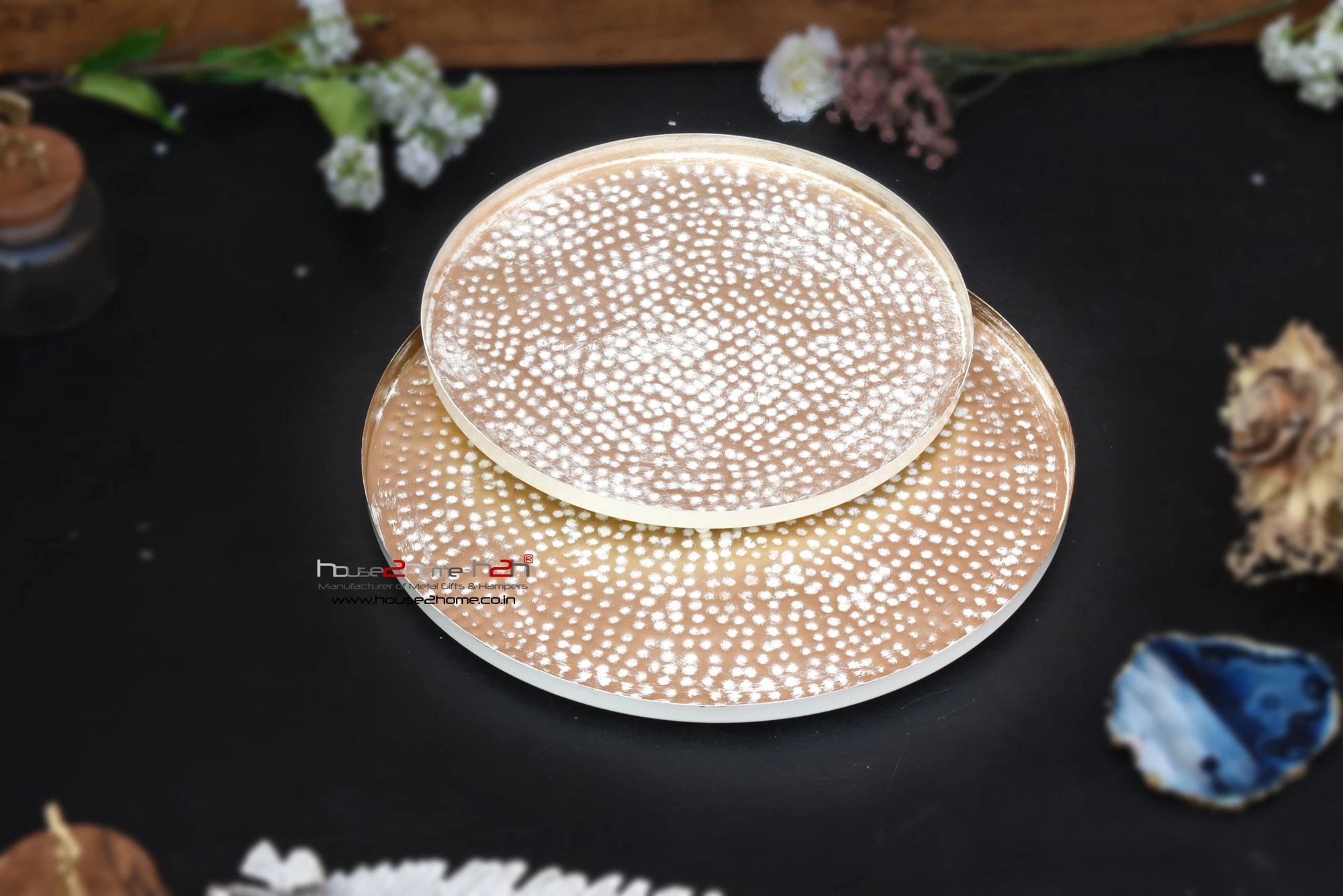 Thalika Hamper Base / Round Hamper Platter with raised border & bottom - 12, 15 inch 4 Thalika Hamper Base / Round Hamper Platter with raised border & bottom - 12, 15 inch - Image 2