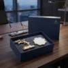Handcrafted brass deer figurine paired with a decorative wax candle in a premium gift set from house 2 home