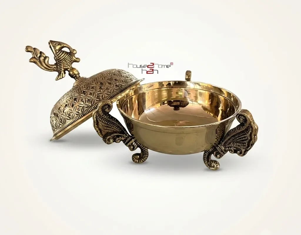 Sophisticated brass peacock burner, a distinguished corporate gift for high-value clients and associates.