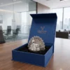 Festive German silver peacock ornament for Diwali, Dhanteras, and traditional home pooja decor collections.