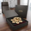 An ornate brass diya set, a sophisticated choice for premium shaadi return gift hampers and ceremonies.