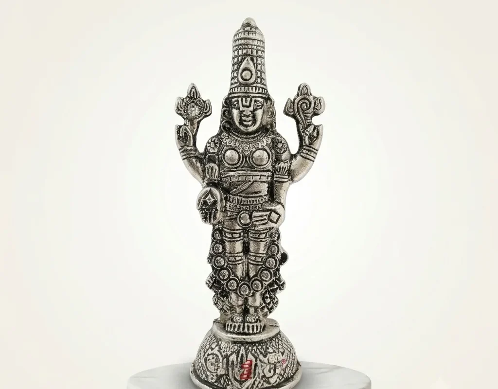 Factory-direct German silver Lord Balaji idol from Moradabad for wholesalers, resellers, and bulk gifting buyers.