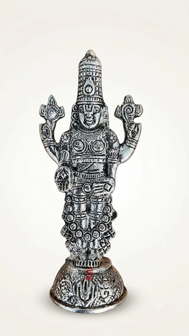 Factory-direct German silver Lord Balaji idol from Moradabad for wholesalers, resellers, and bulk gifting buyers.