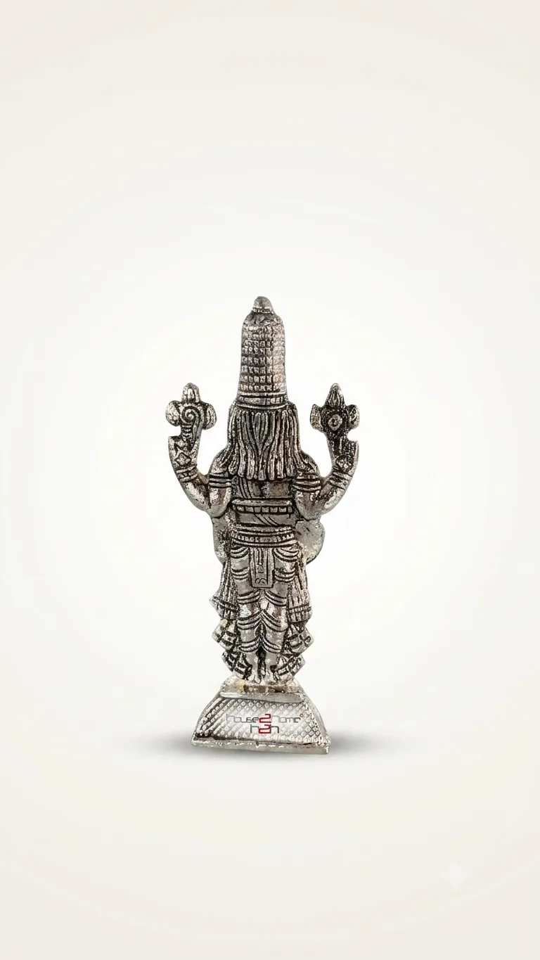 German silver Balaji idol selected for premium corporate gifting during festive celebrations and business occasions.