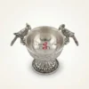 Sophisticated German silver bird-motif bowl, a distinguished corporate gift for high-value clients and associates.