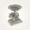 German silver elephant urli displayed as a premium wedding return gift for shaadi hampers and ceremony décor.