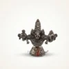 : A finely crafted German silver Venkateswara Swamy idol featuring intricate traditional engravings and a polished finish.