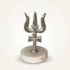 German silver Trishul with Damru selected for premium corporate festive gifting and executive gift hampers.