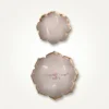Decorative marble Urli set with gold rim for Diwali and Dhanteras gift hampers and festive table décor.