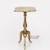 Pewter Side Table-15"x11"x24"-inches / Antique Finish - Image 9